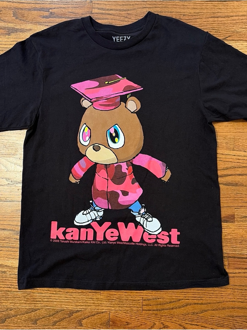 Yeezy T-Shirt with Pink Bear